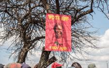 An EFF elections poster in the Madibeng Municipality in the North West on 8 October 2021. Picture: Abigail Javier/Eyewitness News 