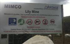 FILE: The Lily Mine. Picture: Kgothatso Mogale/EWN