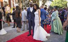 HAPPIER TIMES: Malusi Gigaba and his wife, Norma, on the SONA red carpet on 9 February 2017. Picture: EWN