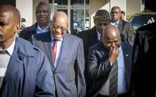 FILE: President Jacob Zuma laughs as he arrives at the Traditional Leaders' Indaba in Boksburg on 29 May 2017. Picture: EWN