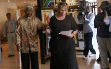 Zelda la Grange's book titled, 'Good Morning, Mr Mandela', was officially launched today. Picture: SAPA.