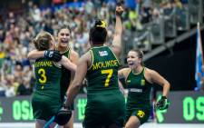SA women's indoor hockey team in action. Picture: Twitter. 
