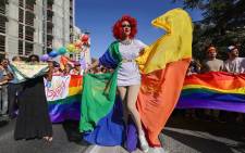 A drag queen poses for a picture as she takes part in an annual Pride Parade as Israel lifted COVID-19 restrictions, in Jerusalem on June 3, 2021. Thousands took part in Jerusalem's Pride march under heavy security over fears of extremism and a year after most of the globe's pride events were scrapped over the coronavirus pandemic. Picture: Emmanuel Dunand / AFP.