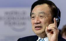 FILE: Huawei Founder and CEO Ren Zhengfei gestures as he attends a session of the World Economic Forum (WEF) annual meeting on 22 January 2015 in Davos. Picture: AFP