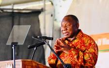 President Cyril Ramaphosa delivered the keynote address at the 2022 Human Rights Day commemorations in Koster in the North West. Picture: GCIS.