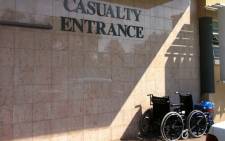 Hospital casualty entrance. Picture: EWN.