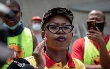 FILE: Numsa spokesperson Phakamile Hlubi-Majola said a meeting with Comair management on Thursday left them with more questions than answers.  Picture: Xanderleigh Dookey Makhaza/Eyewitness News