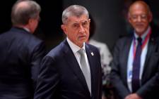 Czech Republic's Prime Minister Andrej Babis looks on prior to a European Council Summit at The Europa Building in Brussels, on 20 June 2019. Picture: AFP