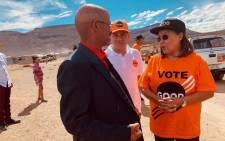 Good party leader Patricia de Lille (right) on the campaign trail in the Northern Cape. Picture: @PatriciaDeLille/Twitter