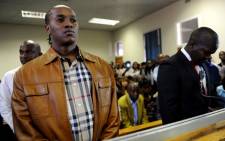 FILE: Musician Molemo Maarohanye and Themba Tshabalala in the dock at the Protea Magistrates Court in Soweto. Picture: Sapa.