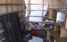 Looted Diepsloot shop. Picture: EWN