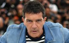 Spanish actor Antonio Banderas poses during a photocall for the film "Dolor Y Gloria (Pain and Glory)" at the 72nd edition of the Cannes Film Festival in Cannes, southern France, on 18 May 2019. Picture: AFP
