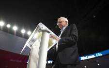 Democratic presidential hopeful Vermont Senator Bernie Sanders speaks during a rally at Houston University in Houston, Texas on 23 February 2020. Picture: AFP