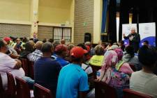 Western Cape Premier Alan Winde addresses Atlantis residents on the province's safety plan on 15 October 2019. Picture: @alanwinde/Twitter