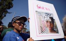 Hundreds of community members marched to the Mamelodi Police Station to protest against the police's poor response when 10-year-old Katlego Joja went missing. She was later found dead in a river near her home. Picture: Ihsaan Haffejee/EWN 