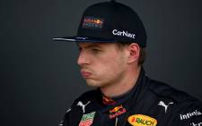 Red Bull Racing's Dutch driver Max Verstappen reacts after the third and final qualifying session for the Formula One British Grand Prix at the Silverstone motor racing circuit in Silverstone, central England on 2 July 2022. Picture: JUSTIN TALLIS/AFP