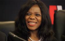 Public Protector Thuli Madonsela enjoys a lighter moment during the Nkandla Discussion at Wits University on 20 March 2014. Picture: Aletta Gardner/EWN.