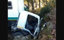 Five people have died in a collision near Villiersdorp involving a truck and another vehicle on 7 September 2021. Picture: Supplied.