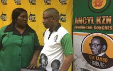 FILE: Leaders from the KZN youth and women's leagues before briefing the media shortly after the judgment in PMB. Picture: Ziyanda Ngcobo/EWN.