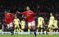 FILE: Manchester UnIted's Cristiano Ronaldo celebrates his goal against Arsenal during their English Premier League match on 3 December 2021. Picture: @ManUtd/Twitter