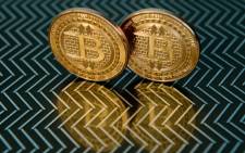 Bitcoin medals. Picture: AFP