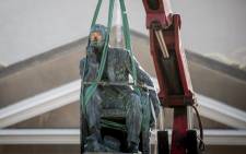 FILE: The Cecil John Rhodes statue was damaged when it was vandalised on Friday at the Rhodes Memorial. Picture: EWN.