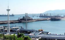 The oil harbor in Novorossiysk, the southern Russian seaport town in the Black Sea territory. Picture: AFP