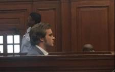 FILE: Triple murder accused Henri van Breda in the Western Cape High Court on 27 March 2017. Picture: EWN. 