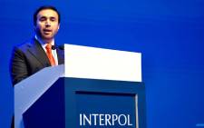 Interpol president Nasser Al Raisi. Picture: @INTERPOL_HQ/Twitter