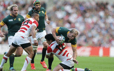 FILE: The Springboks versus Japan in their opening match at the 2015 Rugby World Cup on 19 September, 2015. Picture: Twitter @rugbyworldcup.