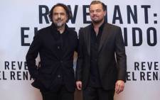 FILE: The Revenant' Director Alejandro Inarritu and the film’s star actor Leonardo DiCaprio. Picture: @aginarritu.