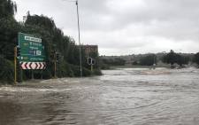 The John Vorster Drive at Rabie is closed due to flooding as Gauteng receives some heavy rains on 23 March 2018. Picture: Christa Eybers/EWN.