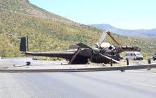 An SANDF helicopter crashed near Worcester on 10 December 2017. Picture: JP Smith/City of Cape Town