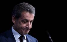 FILE: Former French president Nicolas Sarkozy. Picture: AFP