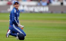 England wicketkeeper Craig Kieswetter reacts to a misfield on the fourth One Day International cricket match between England and South Africa at Lords, in London,on September 2, 2012. Picture: AFP.
