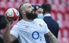 FILE: England's prop Joe Marler warms up for the Autumn Nations Cup international rugby union match between Wales and England at at the Parc y Scarlets stadium in Llanelli, south Wales on 28 November 2020. Picture: Geoff Caddick/AFP