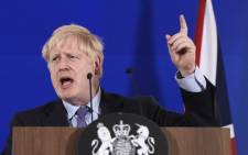 FILE: Britain's Prime Minister Boris Johnson addresses a press conference during an European Union Summit at European Union Headquarters in Brussels on 17 October 2019. Picture: AFP