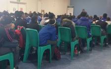 The Western Cape Education Department tried to quell tensions at the Uitsig Secondary School on 25 May 2016 after the school was declared structurally unsafe. Picture: Lauren Isaacs/EWN.