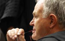 Advocate Barry Roux, Oscar Pistorius’s legal representative, on the second day of the murder trial at the High Court in Pretoria. Picture: Pool.