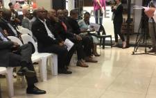 Former Deputy Finance Minister Mcebisi Jonas seated among guests at the launch of his book 'After Dawn: Hope After State Capture'. Picture: Kgomotso Modise/EWN.
