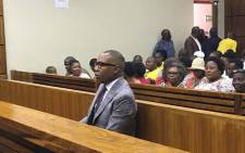 FILE: Former Higher Education Deputy Minister Mduduzi Manana at the Randburg Magistrates Court on 13 November 2017 for sentencing in his assault case. Picture: EWN.