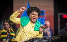 Baleka Mbete on the final day of the ANC national policy conference on 5 July 2017. Picture: Thomas Holder/EWN.