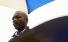Democratic Alliance Leader Mmusi Maimane led a march to the Gupta compound in Saxonworld, Johannesburg, in protest of state capture and corruption carried out by President Jacob Zuma and the family. Picture  Sethembiso Zulu/EWN.