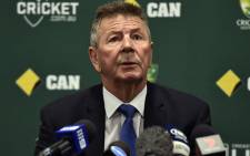 A file photo taken on 1 December 2015 shows former Australian cricket player and former chairman of selectors Rod Marsh speaking at a press conference in Adelaide. Former Australian cricketing great Marsh died on 4 March 2022 after suffering a heart attack last week. Picture: Saeed KHAN/AFP