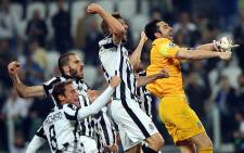 FILE: Juventus players celebrate after beating Real Madrid in the first leg of the Uefa Champions League semifinal in Turin, Italy on 5 May 2015. Picture: Uefa Champions League.