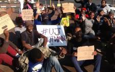 University of Johannesburg students have become the latest to join thousands of other students from universities across the country calling for cap in fee hike. Picture: Picture: Gia Nicolaides/EWN.