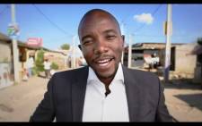 The DA’s candidate for Gauteng premier Mmusi Maimane is seen in the party’s ‘Ayisafani 2’ election campaign advert. Picture: Screenshot from YouTube.