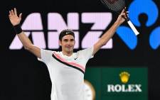 FILE: Roger Federer celebrates winning the Australian Open title on 28 January 2018. Picture: @AustralianOpen/Twitter