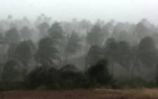 FILE: Strong winds and rain is seen in and around Inhambane, Mozambique as tropical storm Dineo move through the area. Picture: Lee Booysen/Paindane Beach Resort.