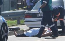 A man died after he was shot in Lavender Hill on 3 April 2013. Picture: Shamiela Fisher/EWN